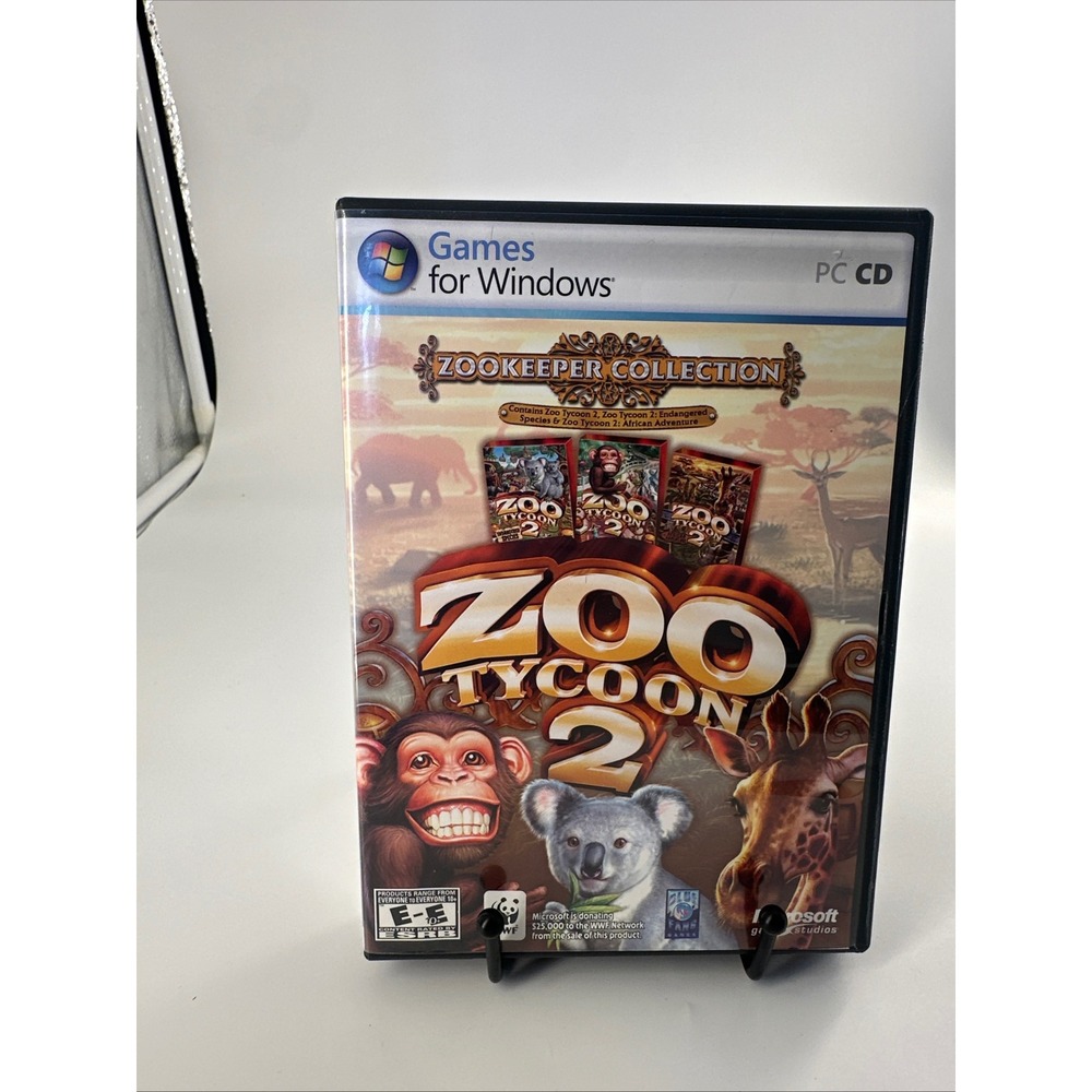 Zoo Tycoon 2 Zookeeper Collection PC Windows Game 2006 Microsoft Expansion Packs